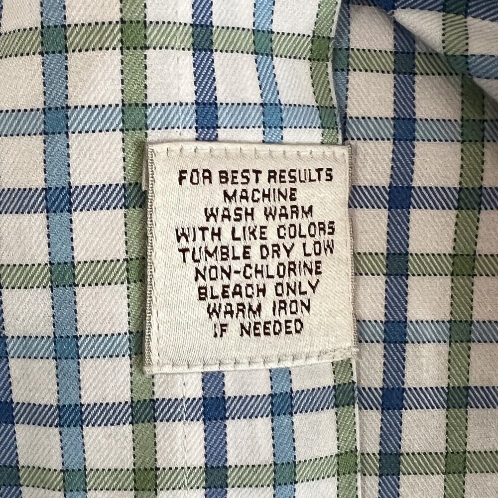 Peter Millar Mens Button Down Shirt Multicolor Plaid Long Sleeve Pocket Cotton L - Picture 5 of 16